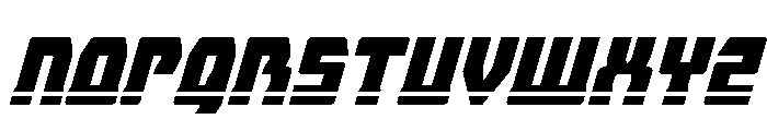 Librator Bar Super-Italic Font UPPERCASE