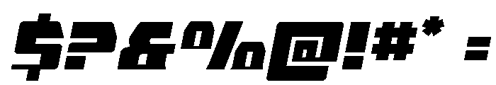 Librator Expanded Italic Font OTHER CHARS