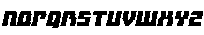 Librator Expanded Italic Font UPPERCASE