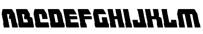 Librator Leftalic Font UPPERCASE