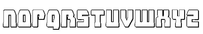 Librator Stripe 3D Font UPPERCASE