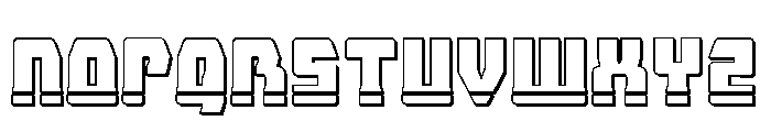 Librator Stripe 3D Font LOWERCASE