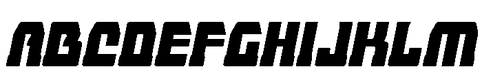 Librator Stripe Italic Font UPPERCASE