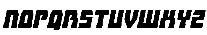 Librator Stripe Italic Font UPPERCASE