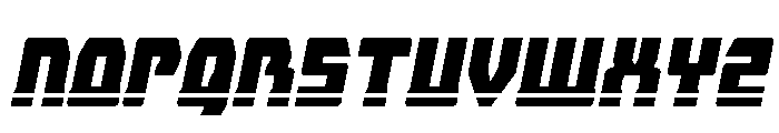 Librator Stripe Italic Font LOWERCASE