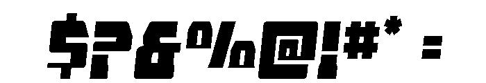 Librator Stripe Semi-Italic Font OTHER CHARS