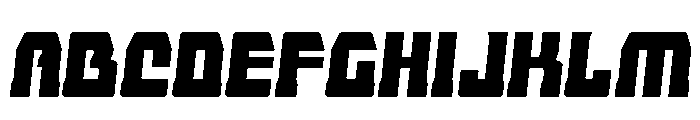 Librator Stripe Semi-Italic Font UPPERCASE