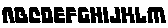 Librator Stripe Semi-Leftalic Font UPPERCASE