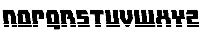 Librator Stripe Semi-Leftalic Font LOWERCASE