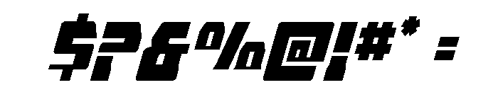 Librator Stripe Super-Italic Font OTHER CHARS