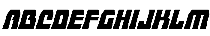 Librator Stripe Super-Italic Font UPPERCASE
