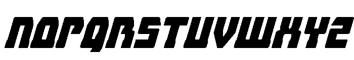 Librator Stripe Super-Italic Font UPPERCASE