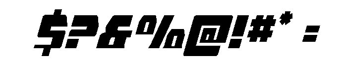 Librator Super-Italic Font OTHER CHARS