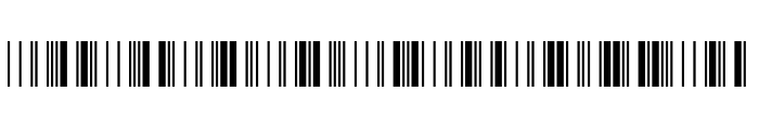 Libre Barcode 39 Extended Regular Font OTHER CHARS