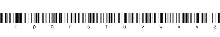 Libre Barcode 39 Extended Text Regular Font LOWERCASE
