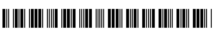 Libre Barcode 39 Regular Font UPPERCASE