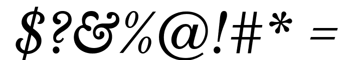 Libre Baskerville Italic Font OTHER CHARS