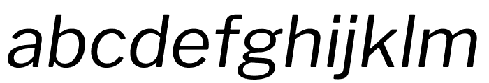 Libre Franklin Italic Font LOWERCASE