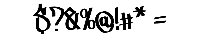 Lickos Graffiti Font OTHER CHARS
