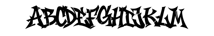 Lidakz One PERSONAL USE Regular Font UPPERCASE