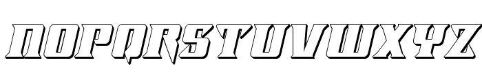 Lifeforce 3D Italic Font LOWERCASE