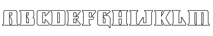 Lifeforce Outline Font LOWERCASE