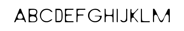 Light From Behind Font LOWERCASE