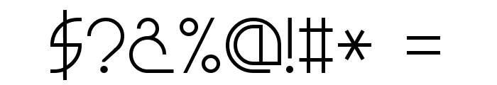 Light Sans Serif 7 Font OTHER CHARS