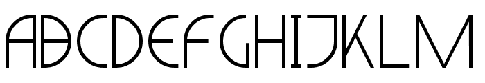 Light Sans Serif 7 Font UPPERCASE