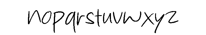 Light Script Regular Font LOWERCASE