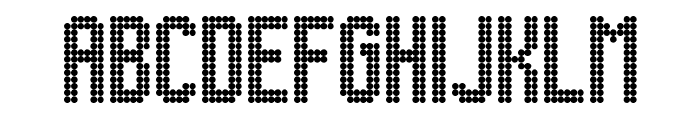 Lightdot 13x6 Regular Font LOWERCASE