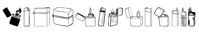 Lighter Icons Font LOWERCASE