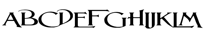 Lightfoot Wide Expanded Regular Font UPPERCASE