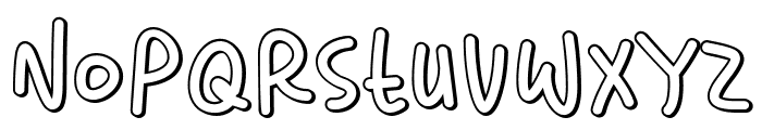 Lighthearted Pleasure Shadow Font LOWERCASE