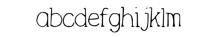 Lightweight Font LOWERCASE