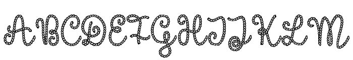 Like A Rope Font UPPERCASE