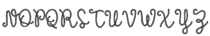 Like A Rope Font UPPERCASE