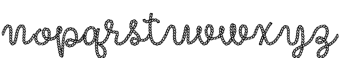 Like A Rope Font LOWERCASE