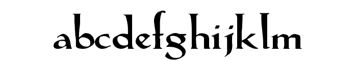 Lilith Heavy Wide Font LOWERCASE
