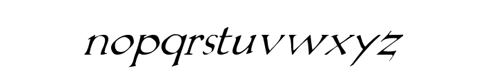 Lilith-Italic Font LOWERCASE