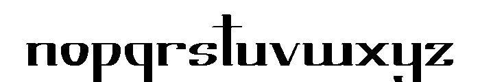 Limerick Font LOWERCASE