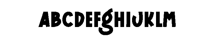 Line Straight Font UPPERCASE