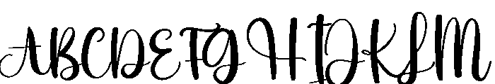 Line Font UPPERCASE