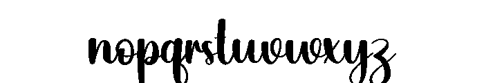 Line Font LOWERCASE