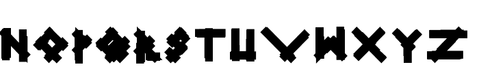 Linear Curve Fatty Font LOWERCASE