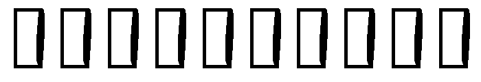 Linear Script Font OTHER CHARS