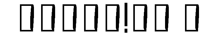 Linear Script Font OTHER CHARS