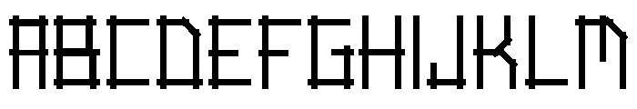 Linear Script Font UPPERCASE