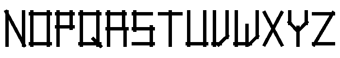 Linear Script Font UPPERCASE