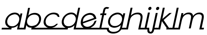 Linearmente-Italic Font LOWERCASE